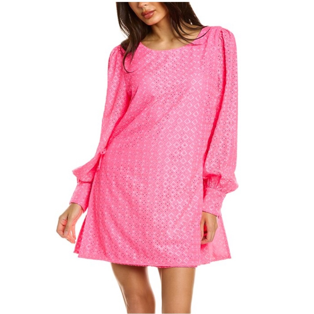 Lilly Pulitzer Aisha Eyelet Romper 4 Pink